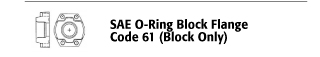 SAE O-ring Block Flange - Code 61 (Block Only)