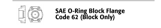 SAE O-ring Block Flange - Code 62 (Block Only)