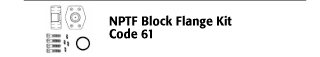 NPTF Block Flange Kit - Code 61