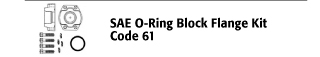 SAE O-Ring Block Flange Kit - Code 61