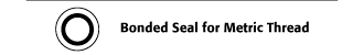 Bonded Seal for Metric Thread
