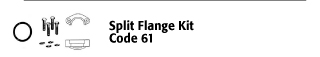 Split Flange Kit - Code 61
