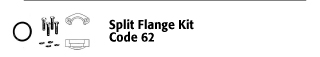 Split Flange Kit - Code 62