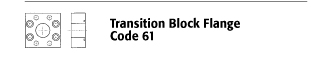 Transition Block Flange - Code 61