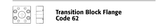 Transition Block Flange - Code 62
